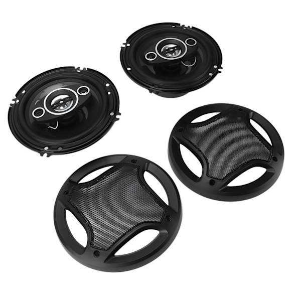 2 stk 16,51 cm/6,5 tommer bilkoaksiale høyttalere 90 dB 500 W fullfrekvens universell for lydsystem