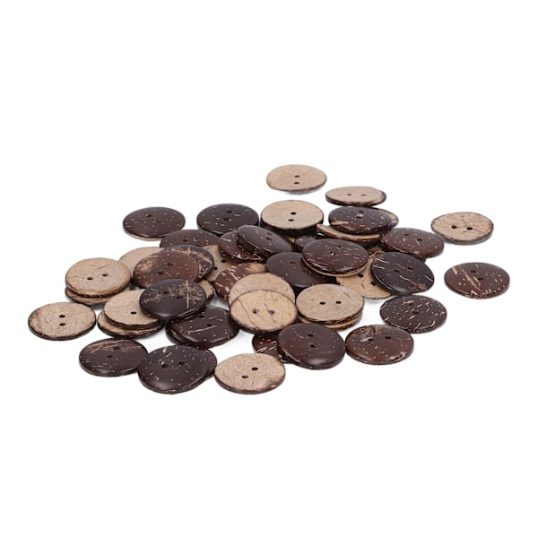 50 stk. Resin Knapper Fargerike 25mm Utsøkt Bred Anvendelse DIY Klesdekorasjonstilbehør