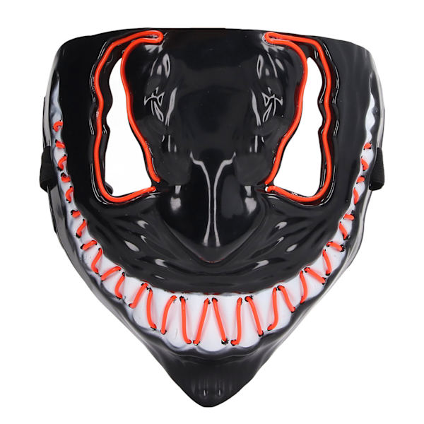Halloween Light Up Masks 3 ljuseffekter Skrämmande LED Neon Mask Halloween kostym för vuxna Barn Män Kvinnor