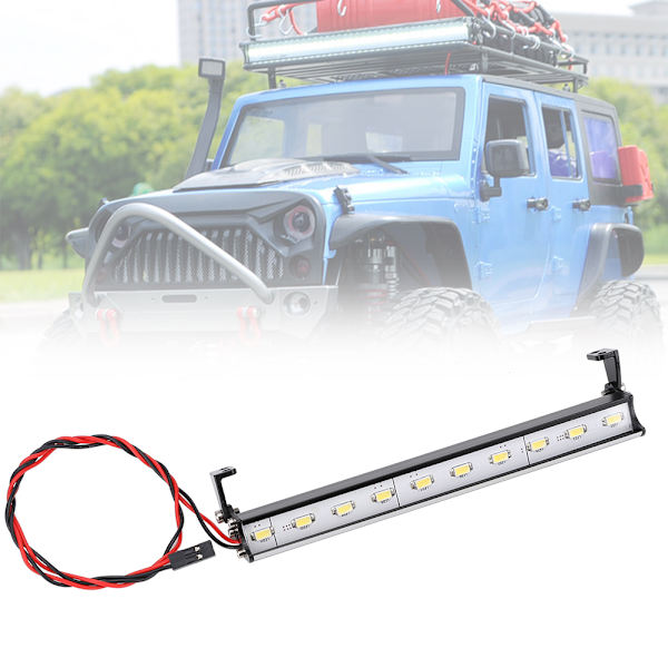 Fjärrstyrd fordonstillbehör 135 mm Universal hög ljusstyrka 10 LED 1/10 modell biltaksljus