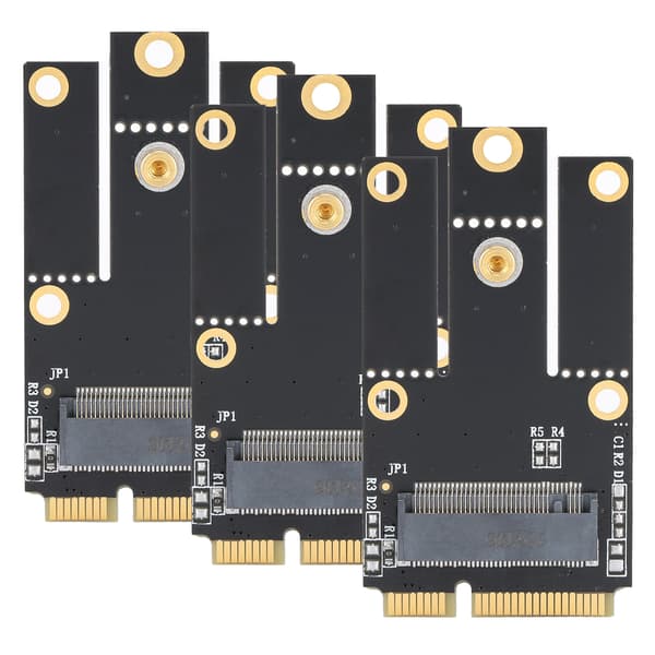 Trådløs nettverksadapter Kortkonverterer - M.2/NGFF til Mini PCIe - 3 stk