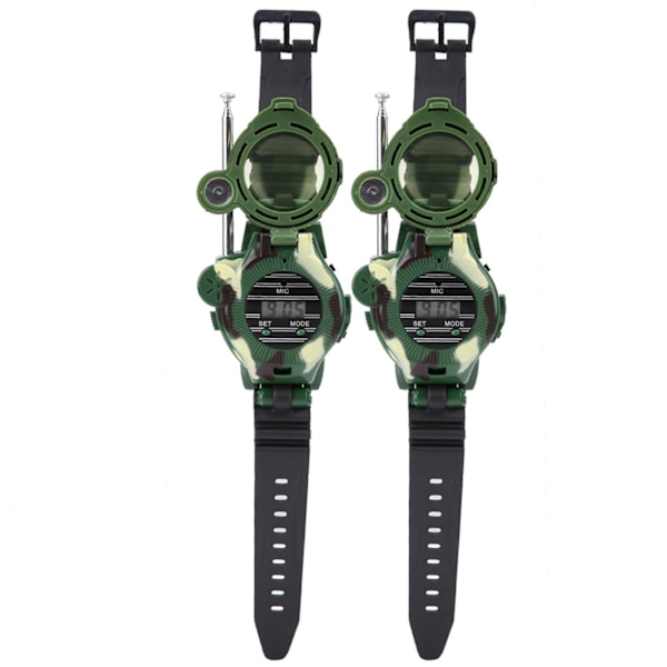 2 st Barnsimulering Militärklocka Walkie Talkies Utomhusleksakspresent