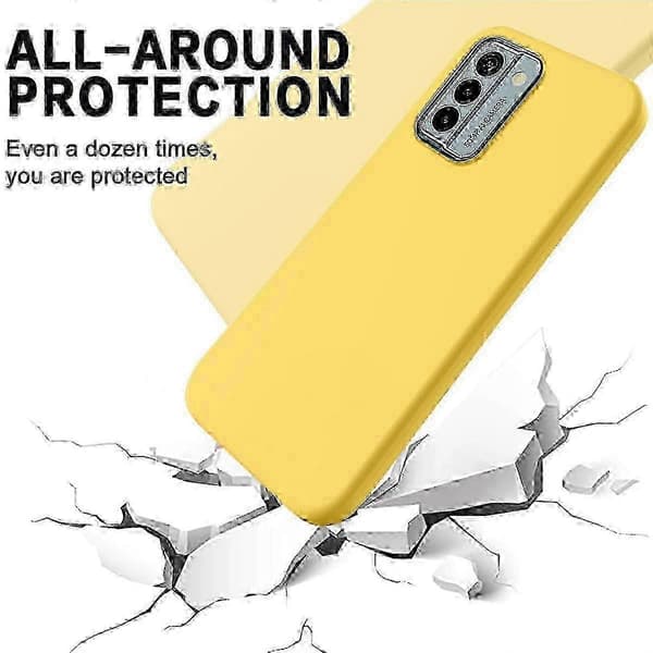 Bedst sælgende flydende silikonecover til Nokia G22_cdb1 Yellow