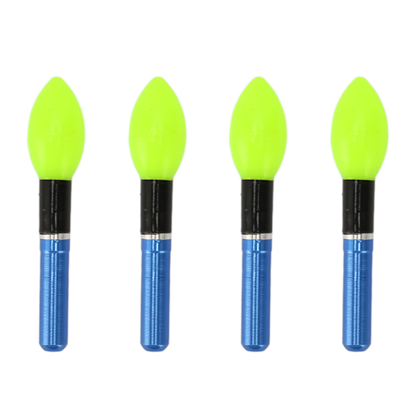4 st Bobber Light Glow Sticks Återanvändbar glödlampa typ Elektronisk fiskeflottor Light Stick för nattfiske Green