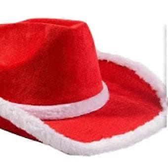 Julecowboyhat til kvinder og mænd med bandana til bryllupsrollespil