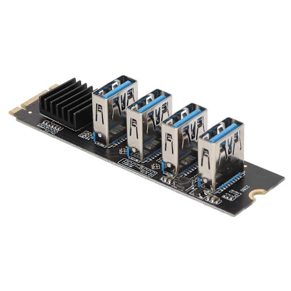 M.2 NVME PCIE 1X -nosto kort M.2 NVME 4 PCIE 1X USB 3.0 -porttiin Lämpösuojaus 4 PCIE-näytönohjaimen laajennus