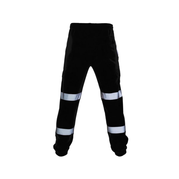 Miesten talvityövaatteet housujen heijastavat thermal Cargo-työhousut - musta