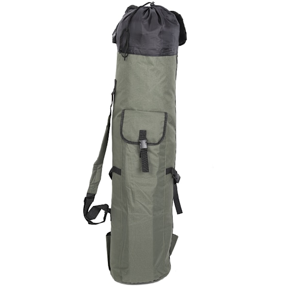 Stor Kapacitet Nylon Fiskegrejtaske Fiskegrej Stang Rulle Etui Bærer Holder Opbevaring Tackle Pose Tilbehør (grøn sort)