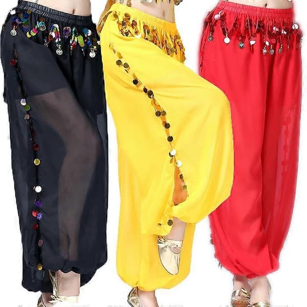 Kvinner Dansedrakter Sjarmerende Indisk Bollywood Magebukser[LD] black One Size