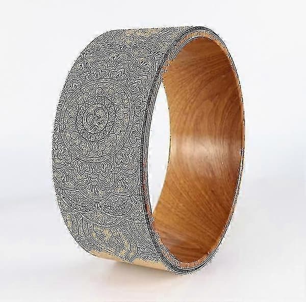 Yoga Posture Improve Cork Yoga Wheel Pilates Ring för Ryggstretchträning