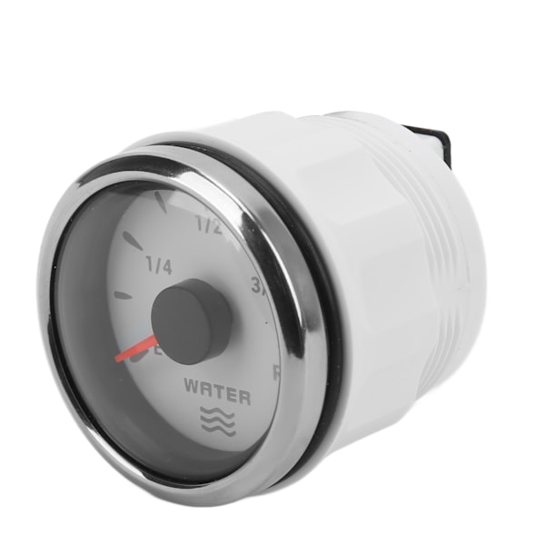 52 mm vattennivåmätare 0‑190Ω 7 färger Bakljuspekare IP67 Vattentät vätsketankmätare för bilbåtar 9‑32VWhite