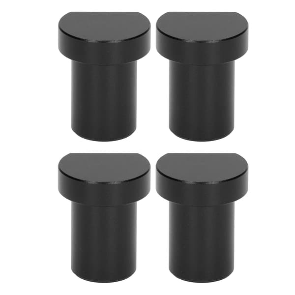 4pcs Woodworking Desktop Limit Blocks Multifunctional Workbench Peg Brake Stop 20mm Diameter Black