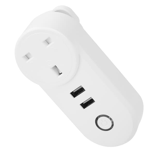 WiFi Smart Plug Strømuttak Trådløs Timer Fjernkontroll LSPA2 UK Plug 100‑240VAC