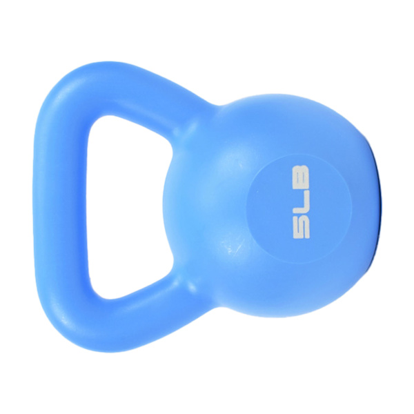 PE Kettlebell vikt för män kvinnor för träning Styrketräning Funktionell kondition Plyometrics Blue 5LB