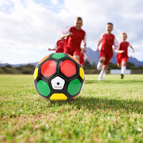 Børne Udendørs Leg Træningsstørrelse #2 Fodbold Børn Sport Match Fodbold 13cm/5.1tom Farverig
