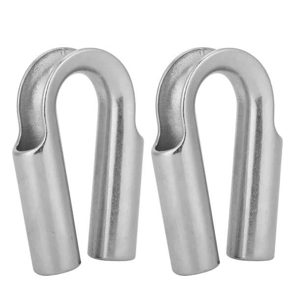 304 Stainless Steel Tube Thimble For Winch Rope Boating Accessories(7mm 2pcs)