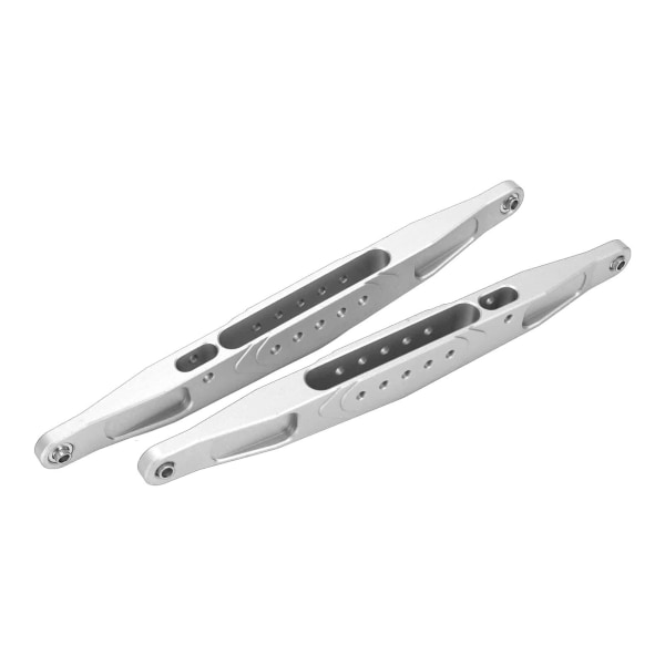 2 stk. RC bagerste nedre styrearme i aluminiumlegering med høj styrke til Losi Baja Rey Hammer Rey 1/10 RC bil Sølv