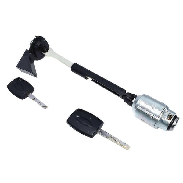Motorhjelm udløserlås sæt 2x 4m5aa16b970ab kompatibel med Focus II Mk2 2004-2012 Black  silver