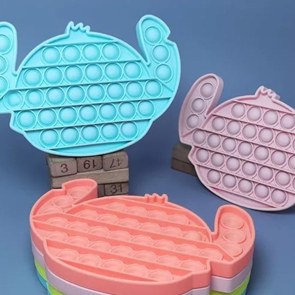 Push Bubble Sensory Squeezing Toy Silikon Dekompression Leksak Sensoriska Leksaker för barn och vuxna