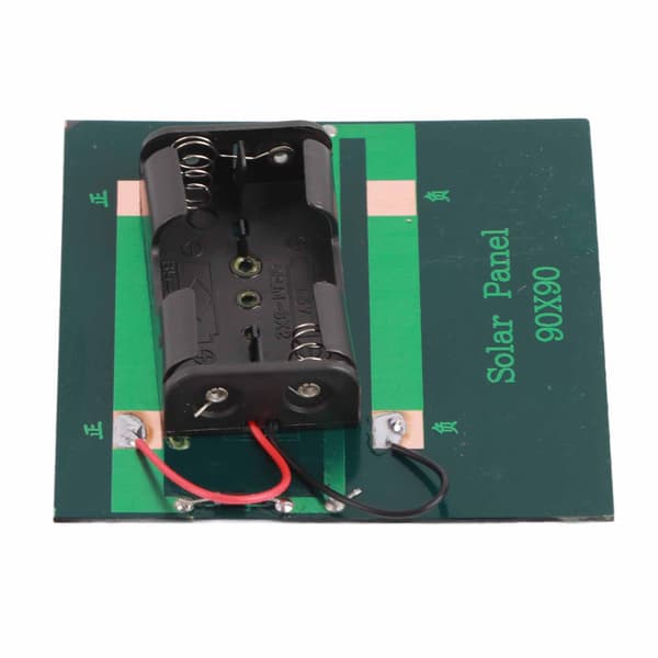 Solpaneloplader Celleopladerkort 1W DC4V til 2xAA 1,2V batterier Strømforsyning