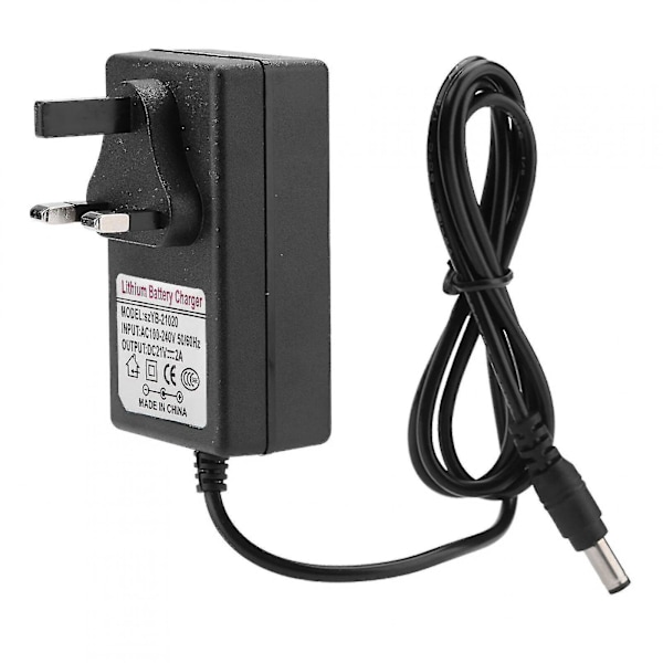 AC 100-240V DC 21V 2A Lithium Batterilader - Sikker og Effektiv