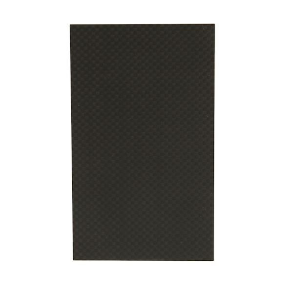 Høj styrke 3K kulfiberplade kypertøj mat korrosionsbestandig kulfiberplade til modelflylegetøj 75x125x2,0 mm/3,0x4,9x0,08 tommer