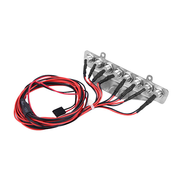 8 LED-lysdioder Light Bar Hvit Rød Baklyslampe Tilbehørsdel for TRAXXAS UDR 1/7 lastebil RC Car