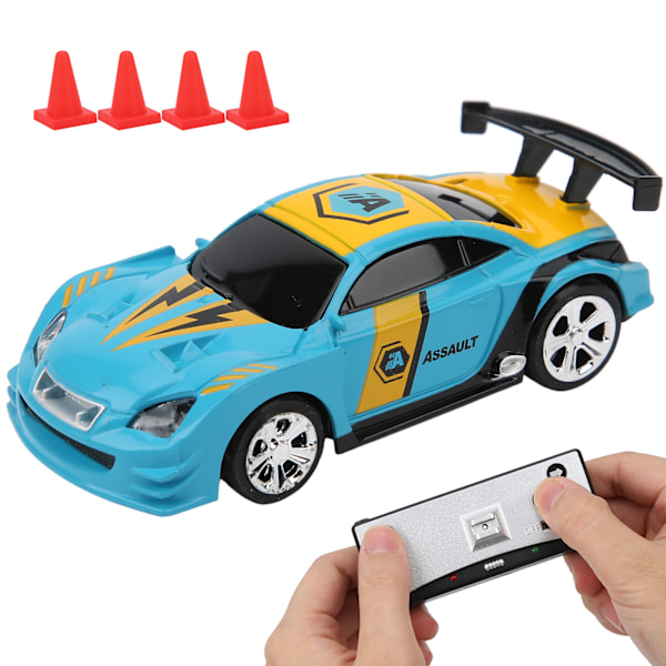 Mini RC-bil med bokslåda Power Induksjon Fireveis Fjernkontroll APP Dobbel Modus Barnleketøysmodell (blå)