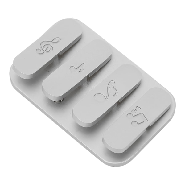 Haptic Slider -lelu Magneettinen stressiä lievittävä Helppo irrottaa Metalli Fidget Slider Haptic Clicker Hopea