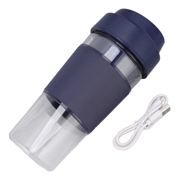 Elektrisk Juicerkopp 300ML 1200mAh Batteri USB-Lading Håndholdt Elektrisk Sikkerhetsjuicerkopp for Kontor Hjem Reise Blå