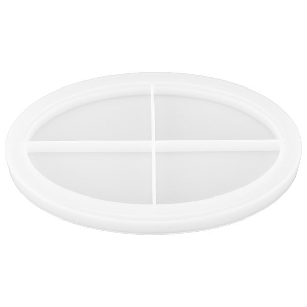 Epoxy Resin Støbning Frugtbakke Form Silikone Dekorativ Bakke Plade DIY Form Tilbehør Oval Glat Bakkeform