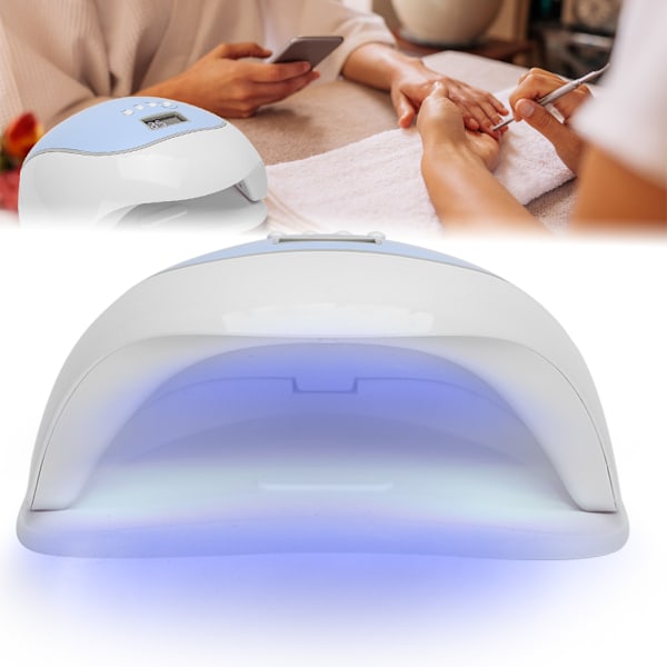 120W Professionell LED UV Gel Nagellackstorklampa Intelligent NagelhärdningsmaskinEU-kontakt 110‑240V