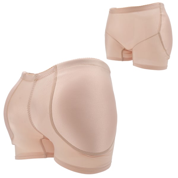 Bløde åndbare Hip-løfttrusser Butt Lifter Kvinder Polstrede Butt Body Shaping Underwear Hudfarve L