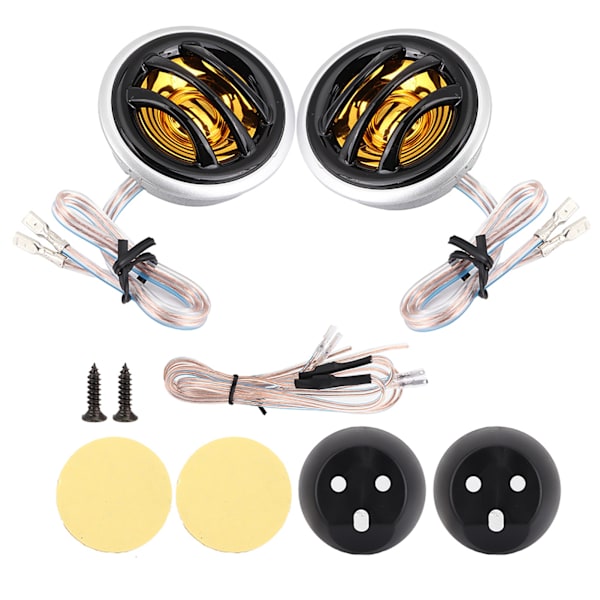 2 stk 12V 150W Bil Mini Super Power Høy Lyd Dome Audio Stereo Høyttalere Diskant Høyttalerhorn