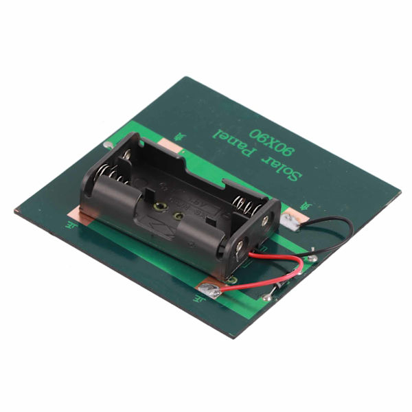 Solpaneloplader Celleopladerkort 1W DC4V til 2xAA 1,2V batterier Strømforsyning