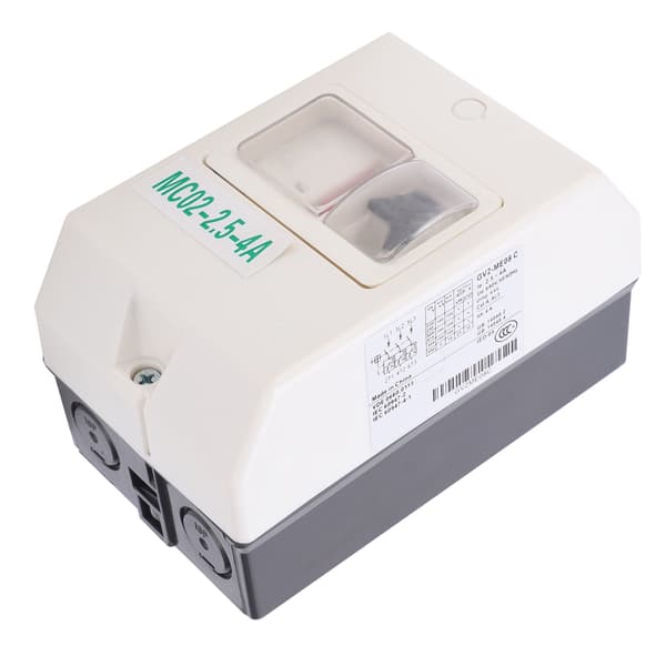 Motorvernbryter Elektrisk vanntett effektbryter Beskyttelse MC02‑2,5‑4A 220V/380V