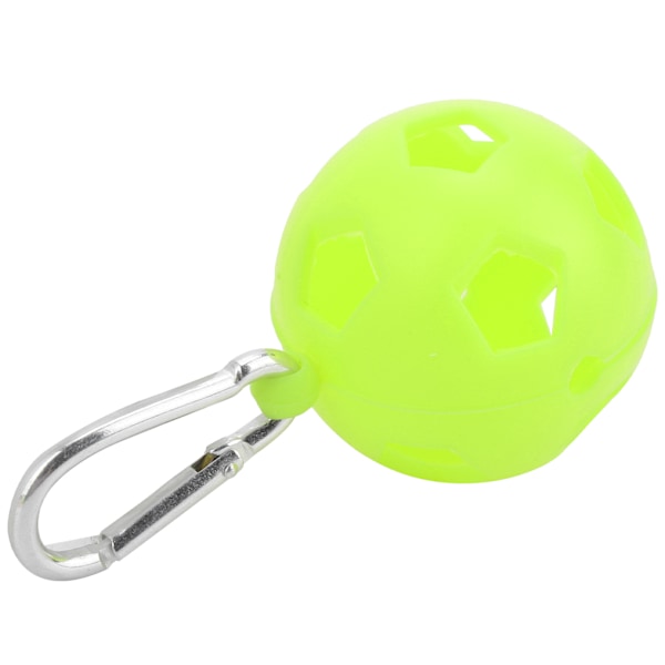 Golfballbeskyttende deksel i silikon med nøkkelring Golf treningstilbehørGrønn