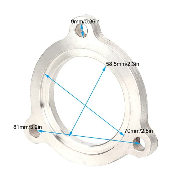 3in Utløpsrør Flens for 850/S70 Td04 Turbolader med Inline Sylinder