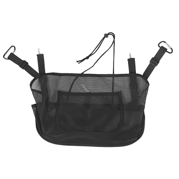 Bilstol Nätväska Justerbar Bilstolsrygg Polyester Förvaringsnät Organizer Hållare