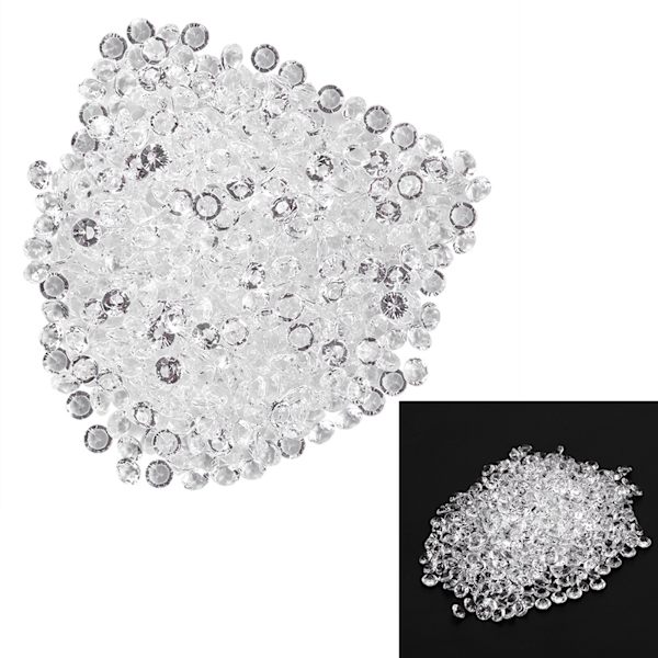 Transparente akrylperler Bryllupsfest DIY-pynt Vakkert Tilbehør Dekor (8mm 1000stk)