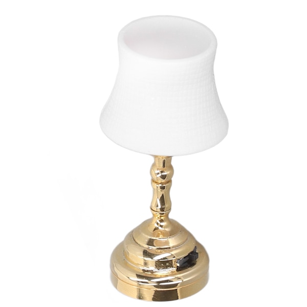 Dockhusbordslampa 1:12 Skala Modern Style Dockhus Miniatyr skrivbordslampa för dekoration