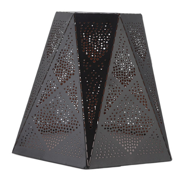 Lampskärm Smidesjärn ihålig design Modern stil korrosionsbeständig bordslampsskärm för E27 E26 lamphållare