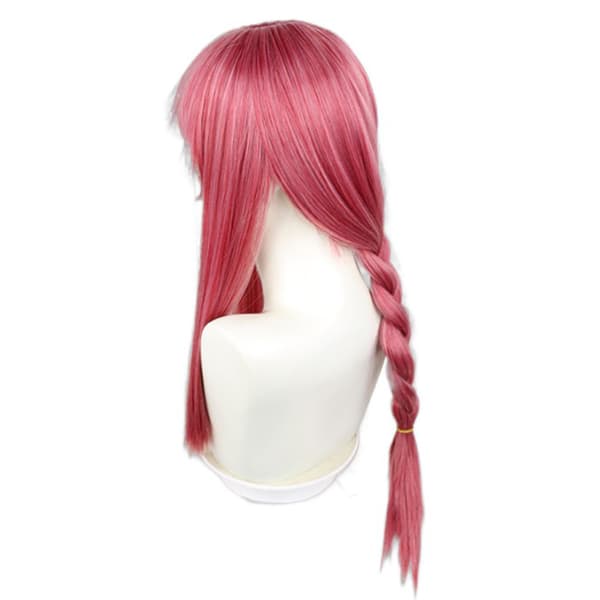 Makima Punainen Pitkä Punottu Peruukki 70CM Cosplay-asu Moottorisaha