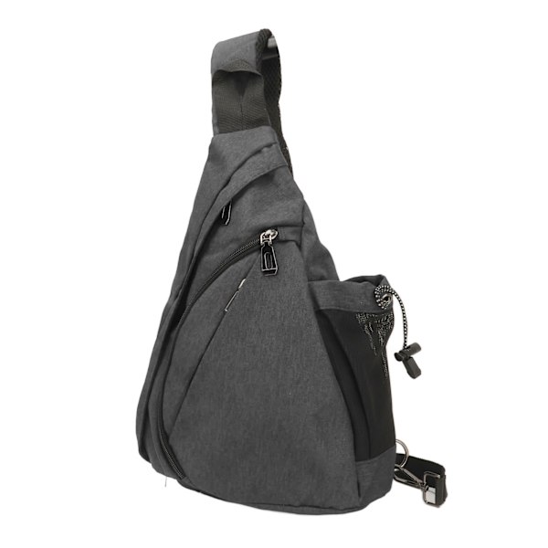 Män Fanny Pack Enkel Snygg Multifunktionell Bärbar justerbar axelrem Slingväska för utomhusresor Grå