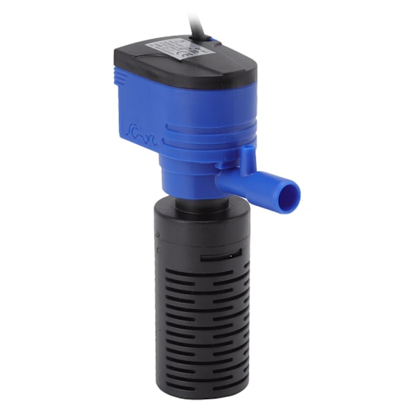 Akvariumfilter oksygenpumpe Avtakbar nedsenkbar multifunksjonell intern fiskebeholder Powerfilterpumpe US-kontakt 110V