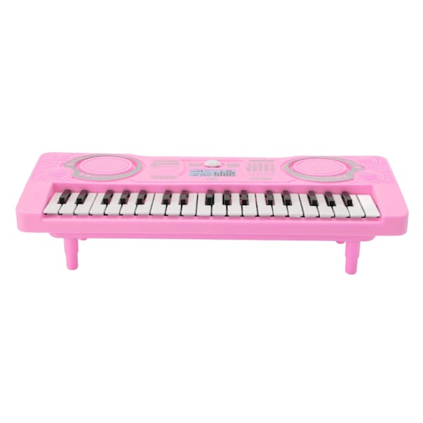 Kid Keyboard Piano Toy 37 tangenter Förbättra Hand Eye Coordination Musik Pedagogiskt Instrument Rosa