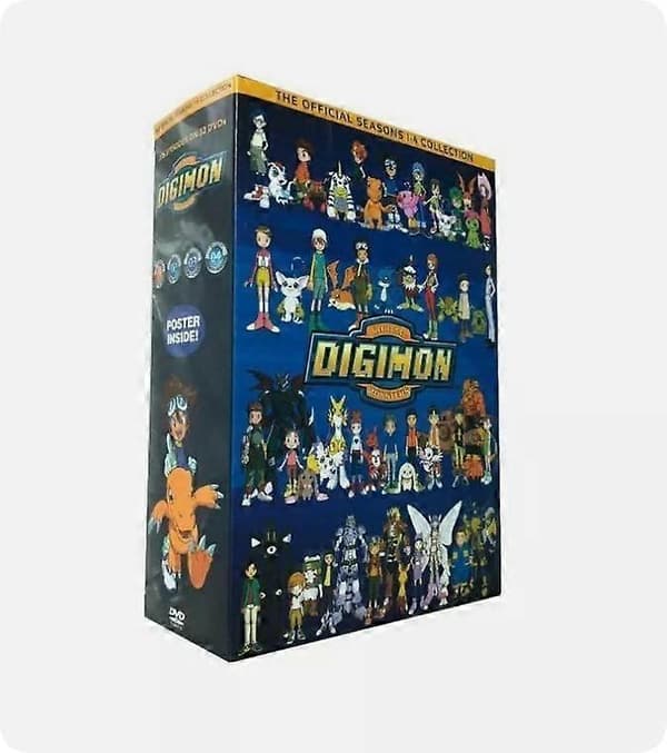 Digimon Digital Monster: Den komplette serie sæson 1-4 (DVD 32-disc boksæt) Engelsk version
