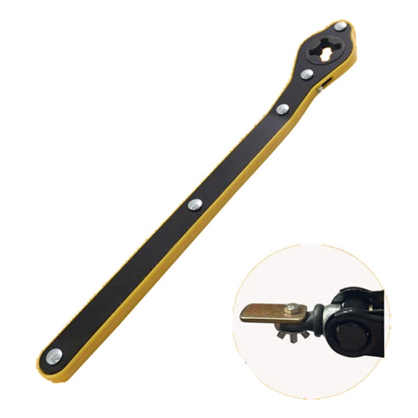 Ratsj-nøkkel Metall Arbeidsbesparende Sterk Holdbar Rocker Design Jack Ratsj-nøkkel Skiftenøkkeladapter