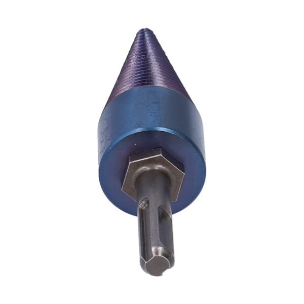 Vedträklyvborr Runt skaft Höghastighetsstål Träkon Punch Stick 32 mm