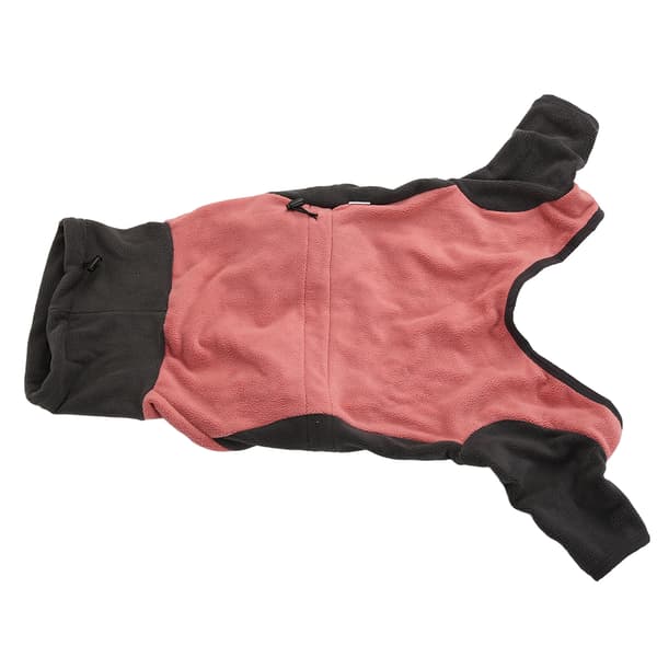 Hundjakke Hundekåpe Elastisk polyester høy hals 4-bens hundevinterklær med justerbart spenne M